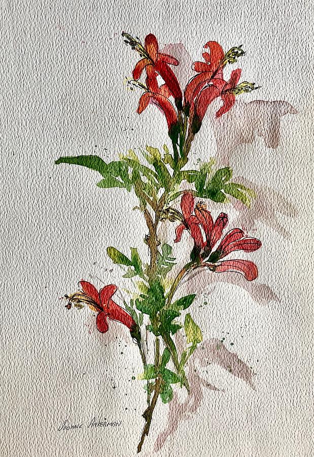 Flower Painting - Honeysuckle by Yvonne Ankerman