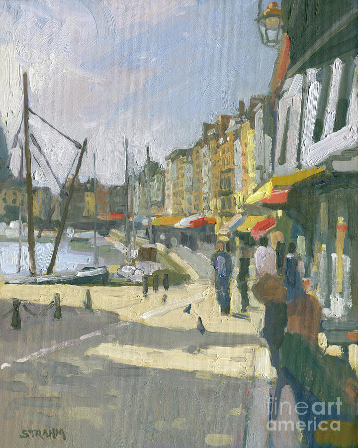 Honfleur, France Painting by Paul Strahm