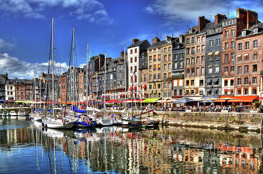 Boat Photograph - Honfleur Harbor - Normandy - France by Paolo Signorini