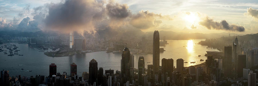 Hong Kong at sunrise Photograph by Sonny Ryse