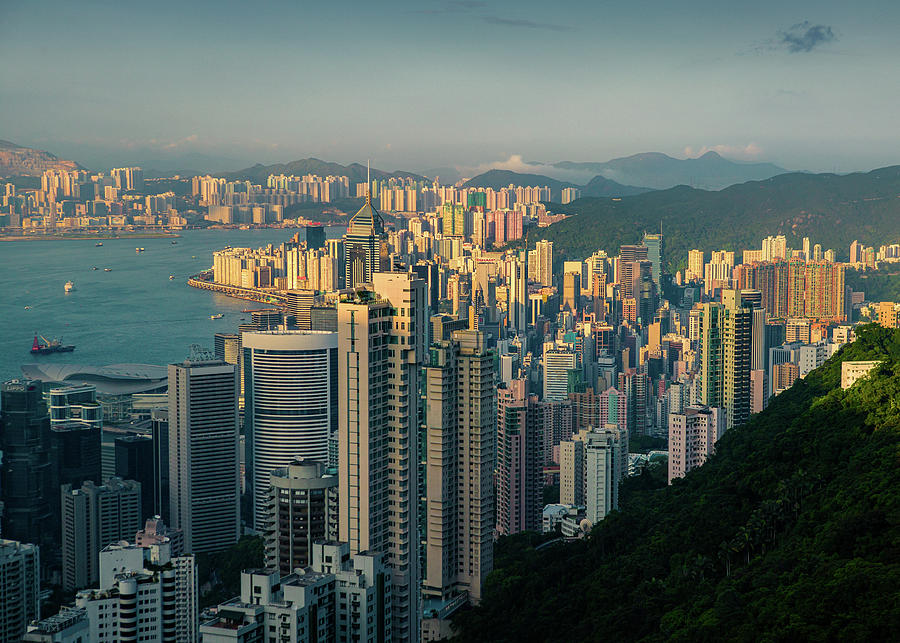 Hong Kong Photograph - Hong Kong Cityscape by Dave Bowman
