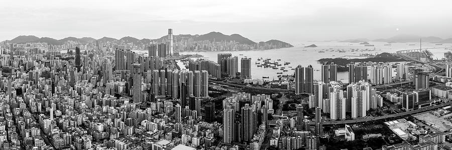 Hong Kong Kowloon Black and white Photograph by Sonny Ryse