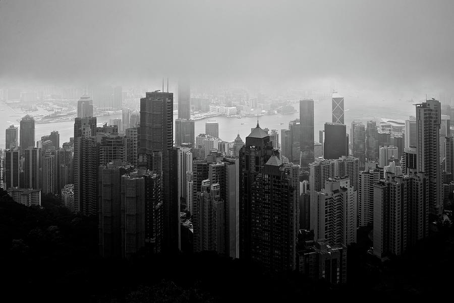 Hong Kong Mist Photograph by Sean Hannon