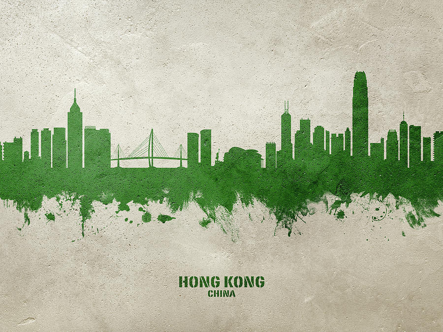 Hong Kong Skyline #98 Digital Art by Michael Tompsett