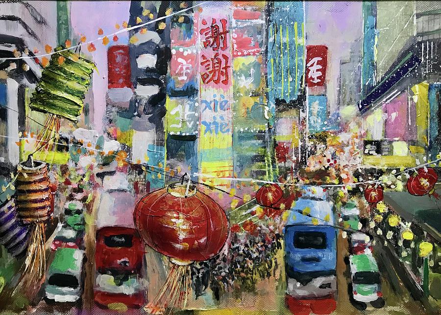 Hong Kong Painting by Tom Smith
