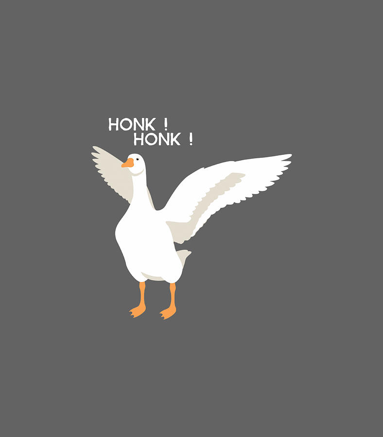 Honk Goose Honk The Horrible Goose Digital Art by Tajusz Kadie - Pixels