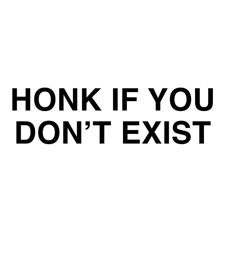 Honk If You Dont Exist Digital Art By Jane Keeper