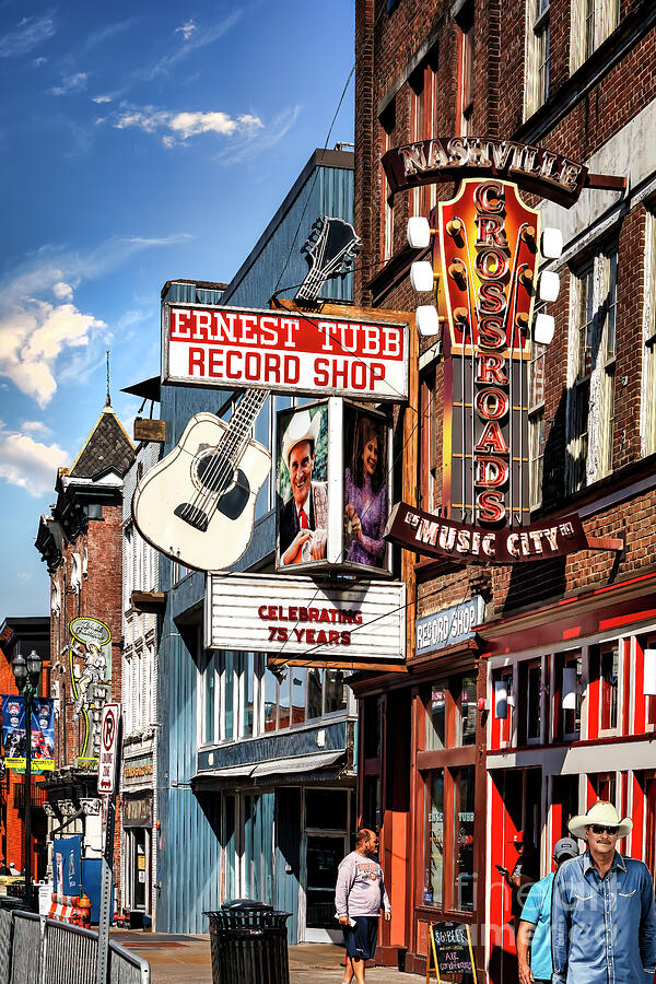 Honky Tonk Row in Nashville Photograph by Shelia Hunt
