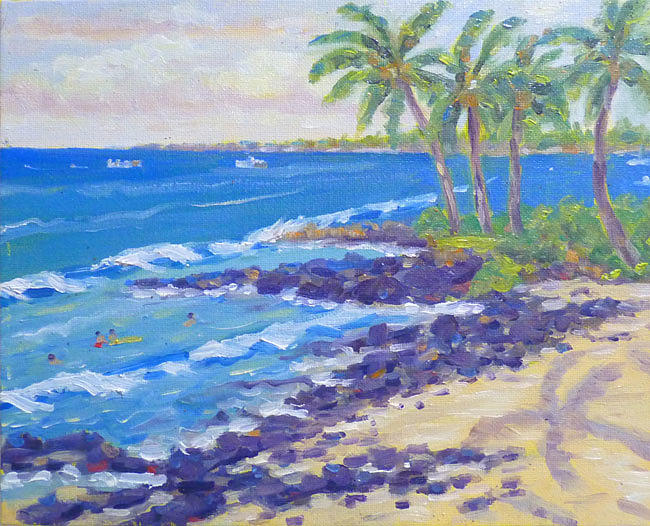 Honls Beach Painting by Stan Chraminski