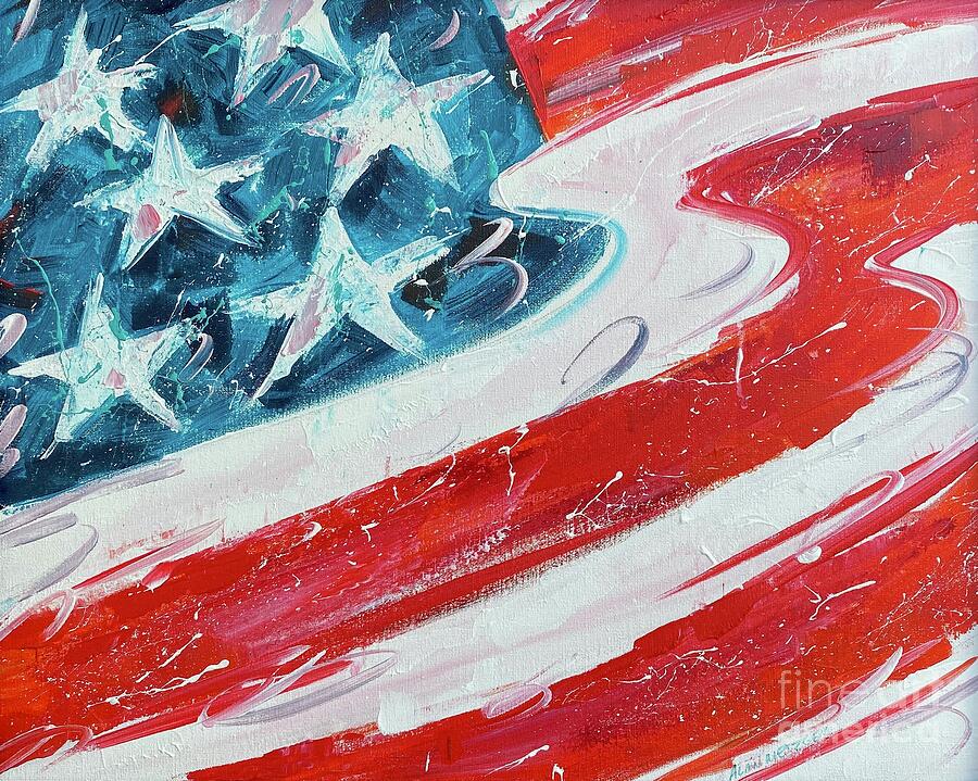 Honor the Flag Painting by Alan Metzger