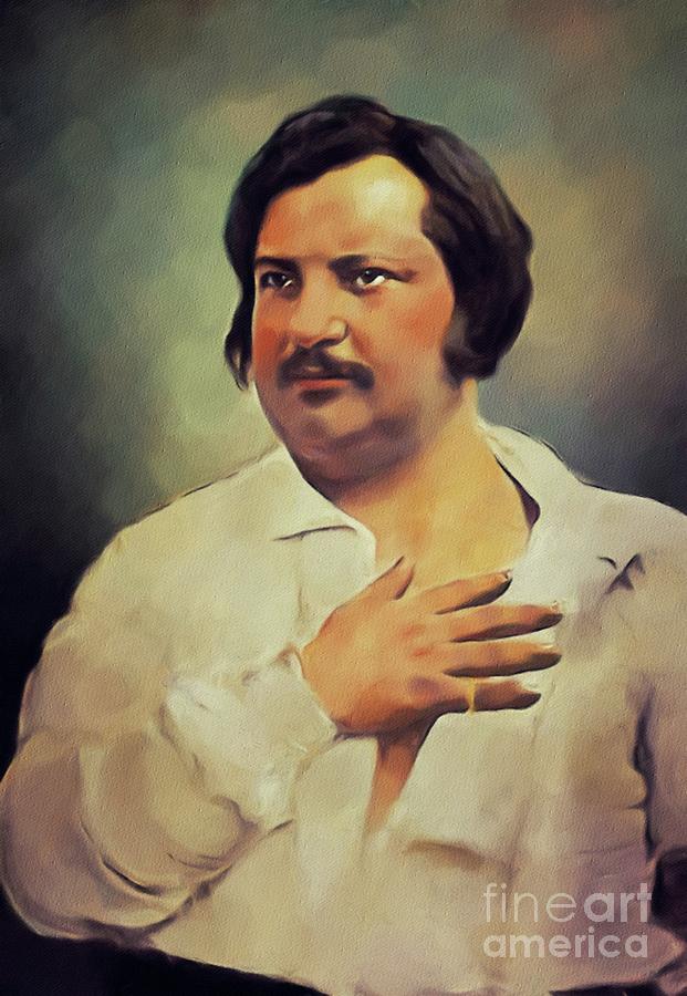 Honore De Balzac, Literary Legend Painting