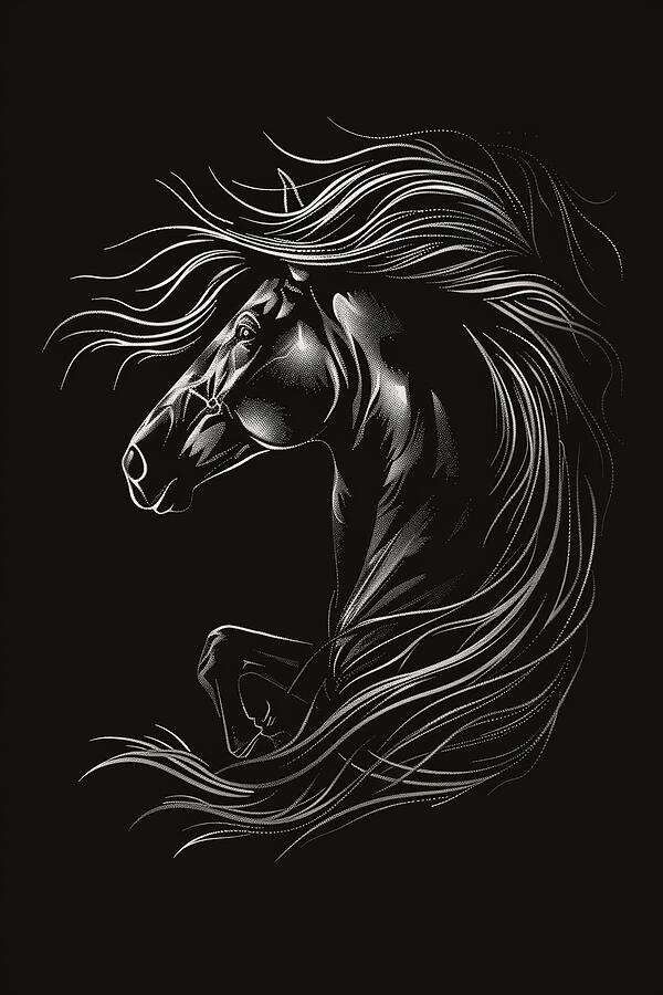 Honored Stallion Digital Art by Athena Mckinzie