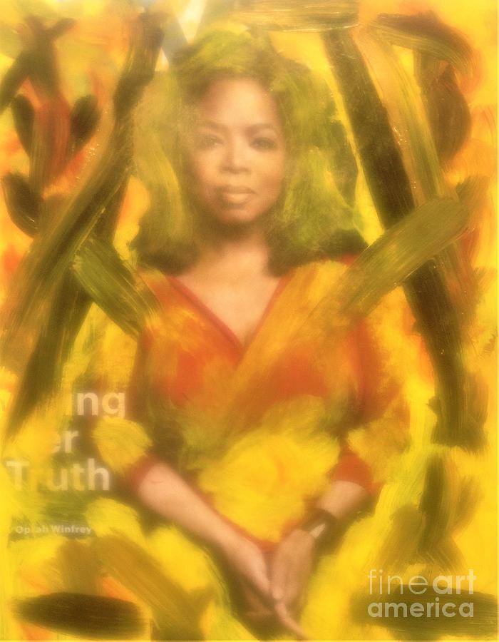 Honoring Abstract Oprah 20000000000 Painting by Richard W Linford