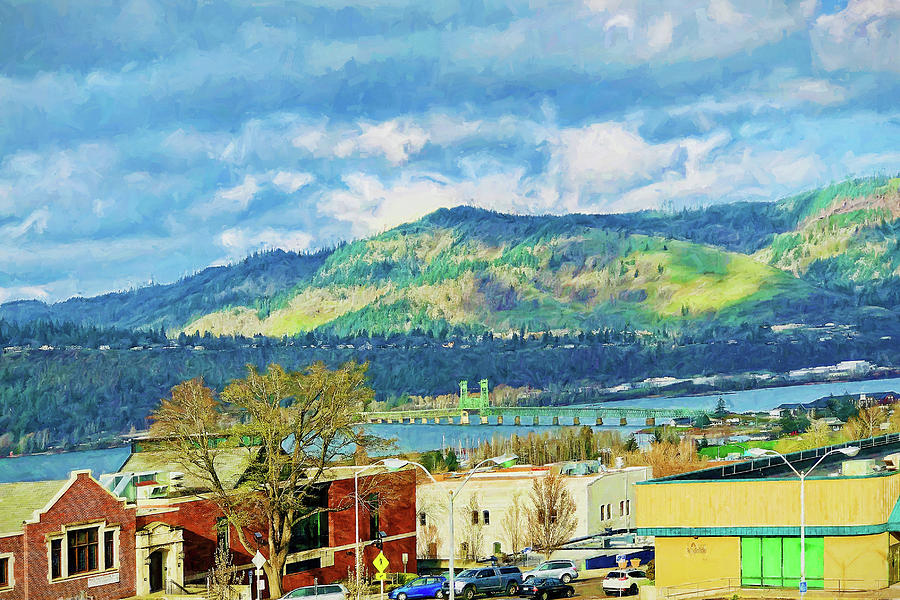 Hood River Oregon scenic view Photograph by Tatiana Travelways