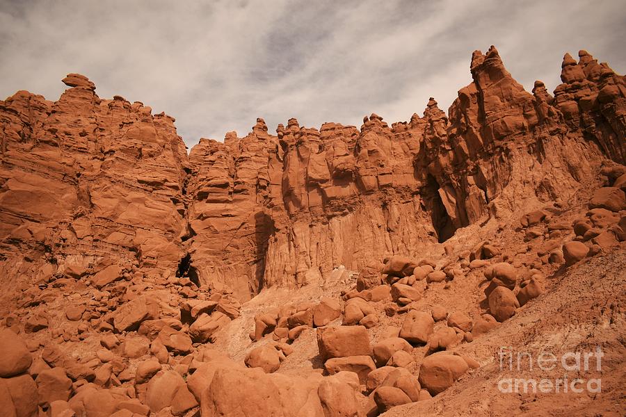 Hoodoo formations in the desert Photograph by Tonya Hance | Pixels