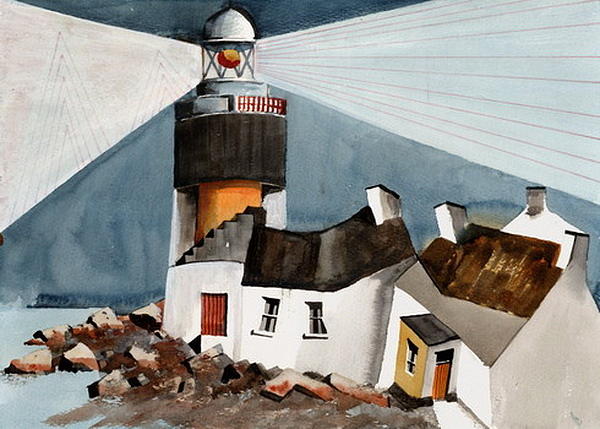  Hook Lighthouse, Co. Wexford Painting by Val Byrne
