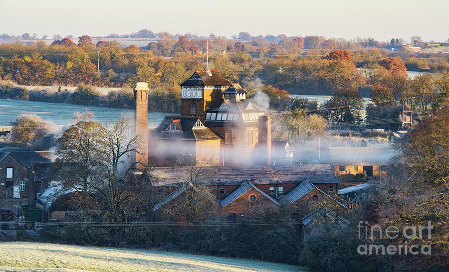 Hook Norton Brewery in the Autumn Frost Photograph by Tim Gainey