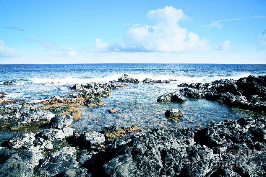 Hookipa Beach Pacific Ocean Blue Paia Maui Hawaii Photograph by Sharon Mau