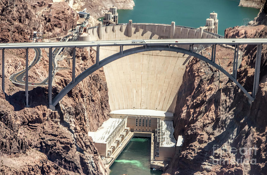Hoover Dam Aerial View Photograph by David Oppenheimer