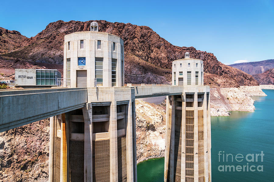 Hoover Dam Intake Towers Photo Photograph by Paul Velgos
