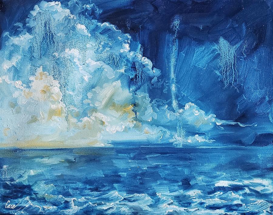 Ocean Painting - Hope at Dawn by Katrina Case