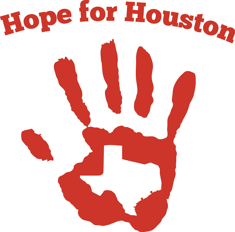 Hope for Houston graphic Drawing by Albertc111