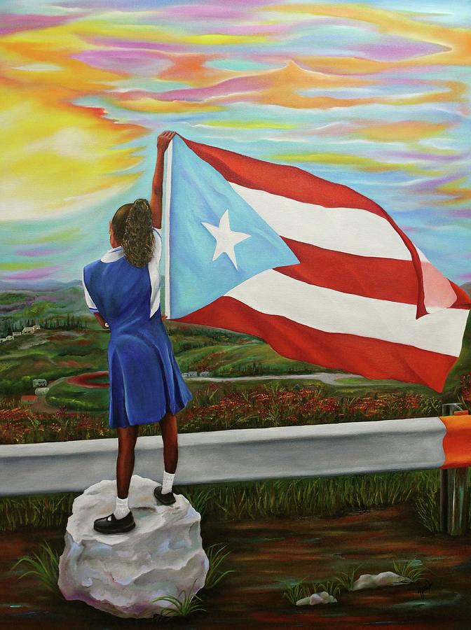 Hope for Puerto Rico Painting by Janice Aponte