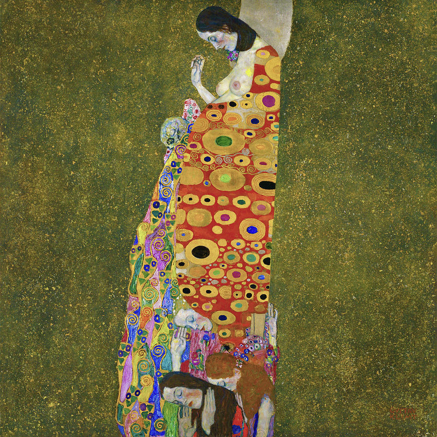 Gustav Klimt Painting - Hope II, 1907-08 by Murellos Design