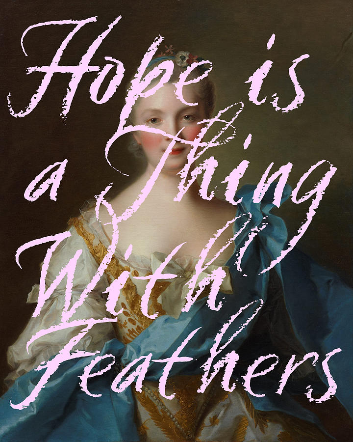 Hope is a Thing With Feathers Print Digital Art by Georgia Clare