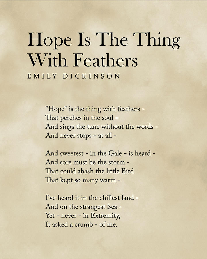 Hope poem by emily dickinson - jamesplm