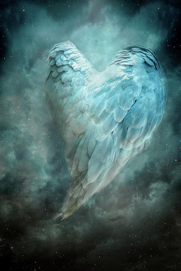 Heart Digital Art - Hope is the Thing with Feathers by Nicole Wilde