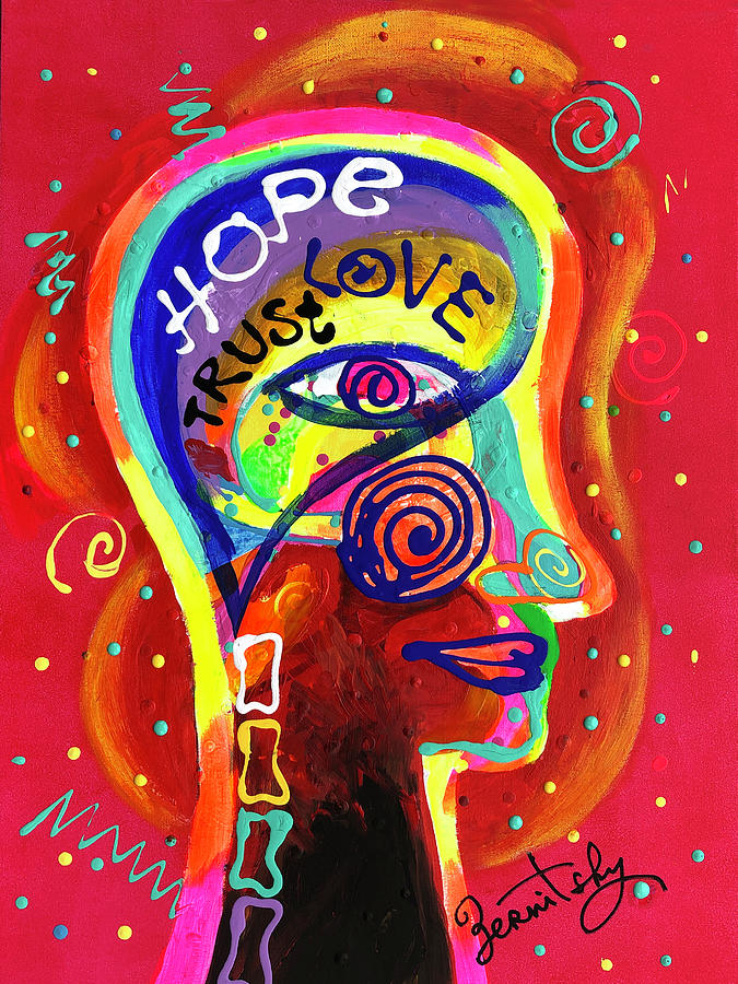 Hope, Love and Trust Painting by Leon Zernitsky