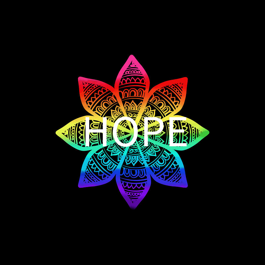 HOPE - Rainbow Digital Art by Bnte Creations