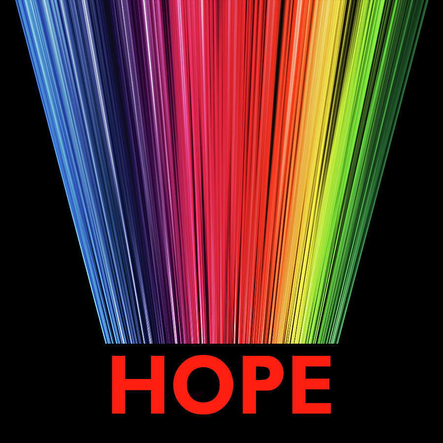 Hope Rainbow Digital Art by Peggy Collins