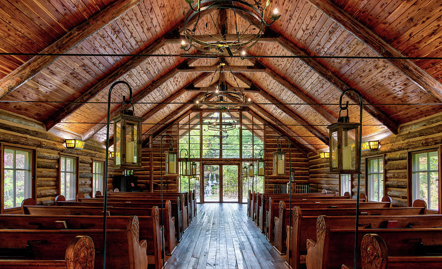 Hope Wilderness Chapel Interior Photograph by Tony Colvin Fine Art