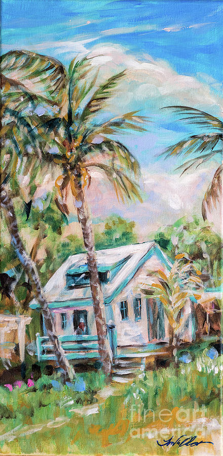 Hopetown Guest House Painting by Linda Olsen
