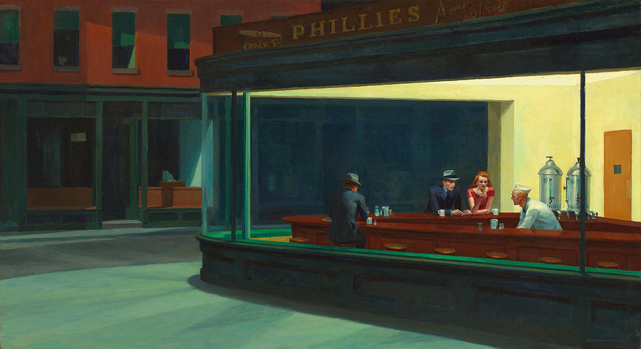 Edward Hopper Digital Art - Nighthawks by Edward Hopper Edward Hopper Digital Art - Nighthawks by Edward Hopper