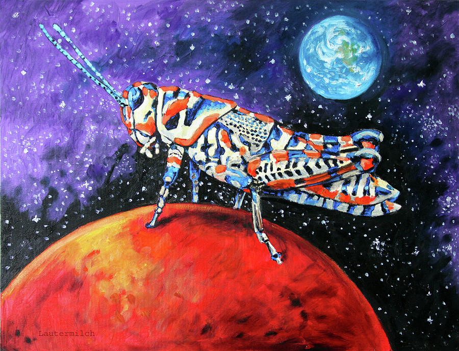 Hopping to Mars Painting by John Lautermilch
