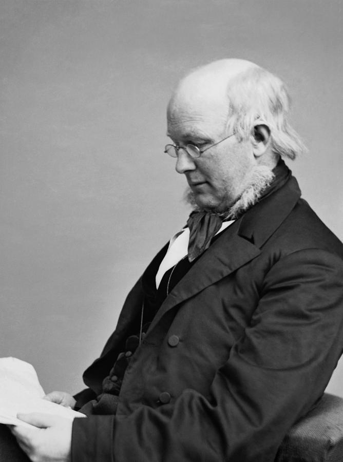 Horace Greeley Portrait - Circa 1860 Photograph by War Is Hell Store