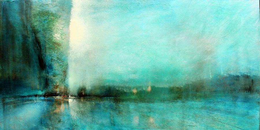 Horizons with a distant light Painting by Annette Schmucker