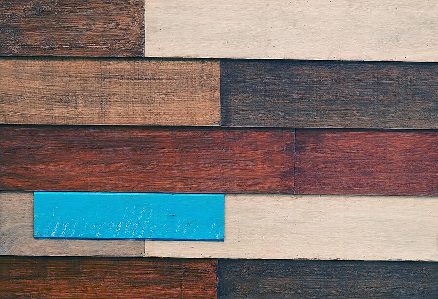 Horizontal Brown Texture of Wooden Grain Background Photograph by Arayabandit