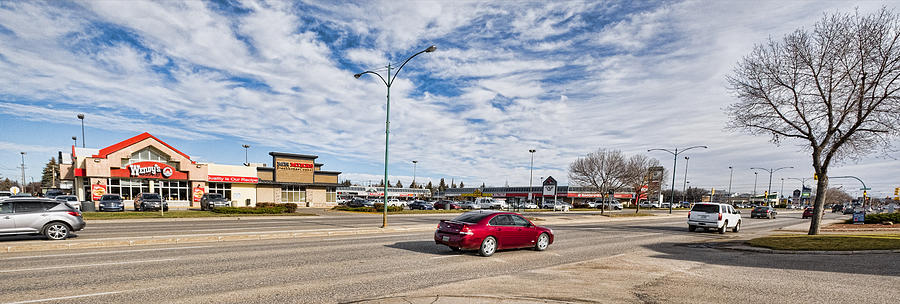 Horizontal Image of Saskatoon Along 8th Street Photograph by Dougall_Photography