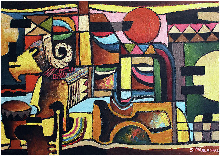 Horn Of Hope Painting by Speelman Mahlangu 1958-2004