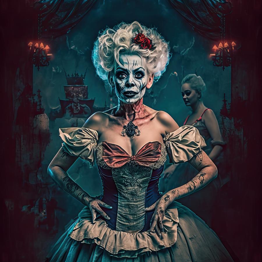 Portrait Digital Art - Horror Burlesque by My Head Cinema