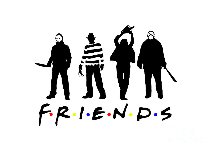 Horror Mashup Friends Squad Goals Digital Art by Farhan Laksono