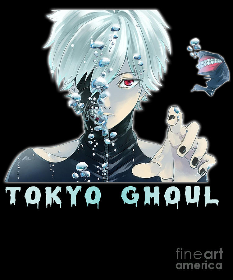 Horror Tokyo Ghoul Retro Art Ken Kaneki Drawing by Fantasy Anime - Fine ...