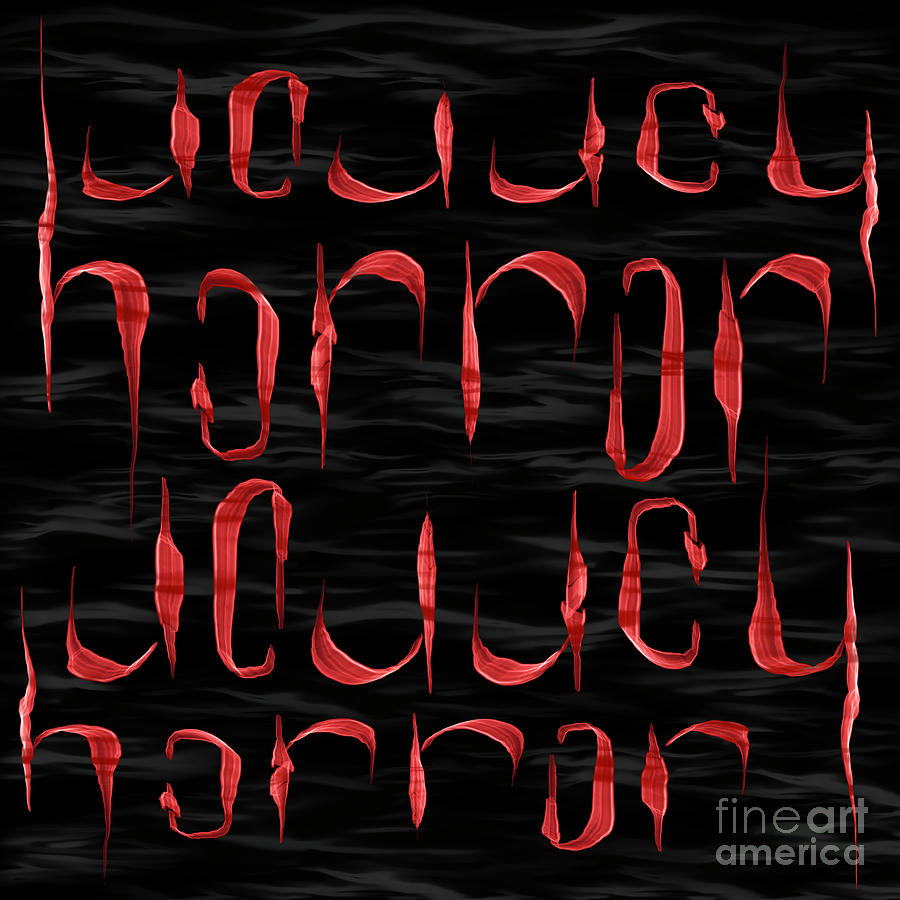 Horror Typography Digital Art