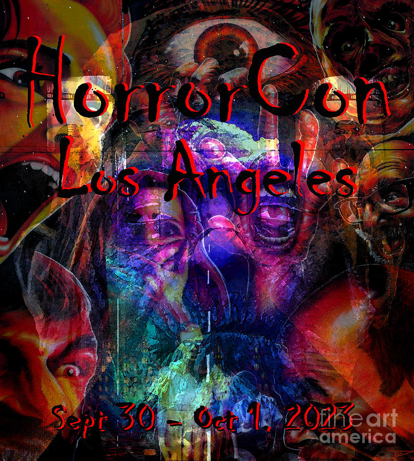 HorrorCon Los Angeles 2023 art Mixed Media by David Lee Thompson Pixels