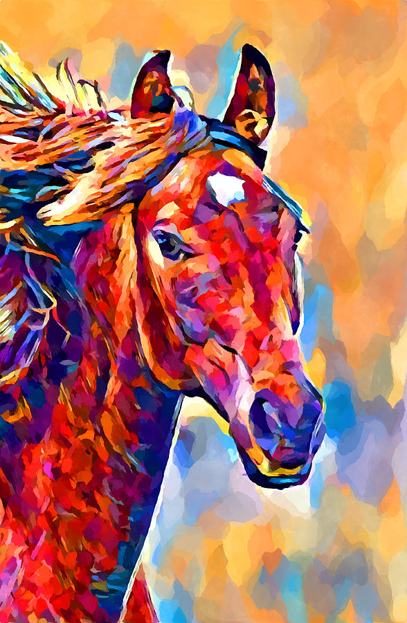 Horse 3 Painting by Chris Butler