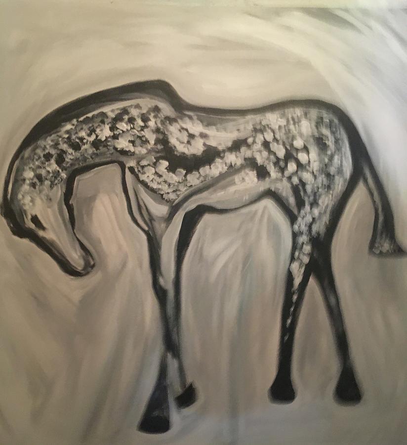 Horse, Alone Painting by Peter Bethanis